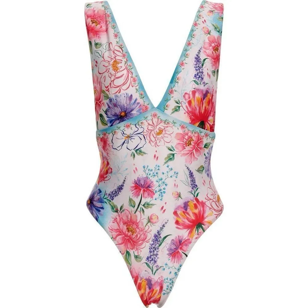 Agua Bendita Women's Multicolor Tulipa Korin One Piece Swimsuit